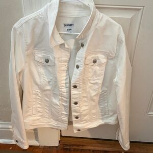 Old Navy White Denim Jean Jacket